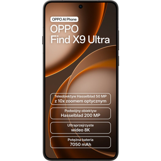 Smartfon OPPO Find X9 Ultra 5G 12/512GB 6.82" 144Hz Czarny