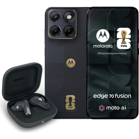 Smartfon MOTOROLA Edge 70 Fusion 5G 8/256GB 6.78" 144Hz Granatowo-szary FIFA World Cup 26™ Collection + Słuchawki Moto Buds Bass