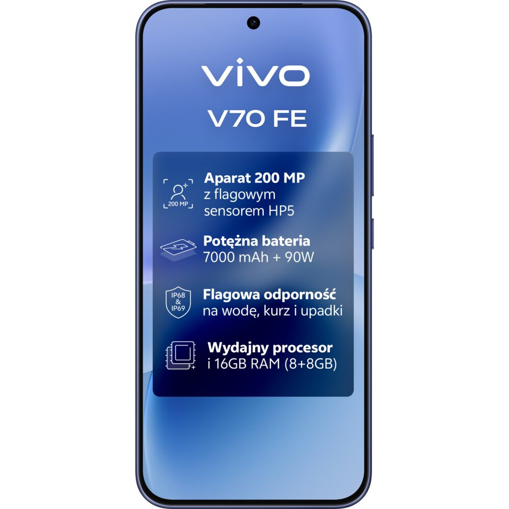 Smartfon VIVO V70 FE 5G 8/256GB 6.83" 120Hz Niebieski