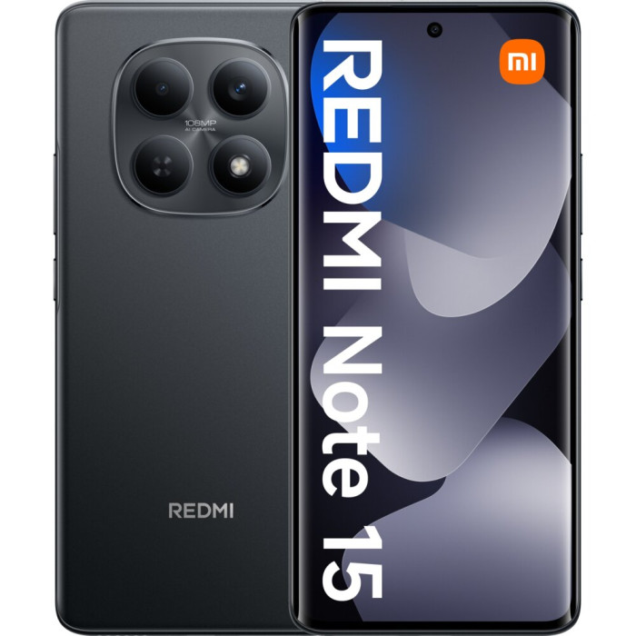 Smartfon XIAOMI Redmi Note 15 8/256GB 6.77" 120Hz Czarny