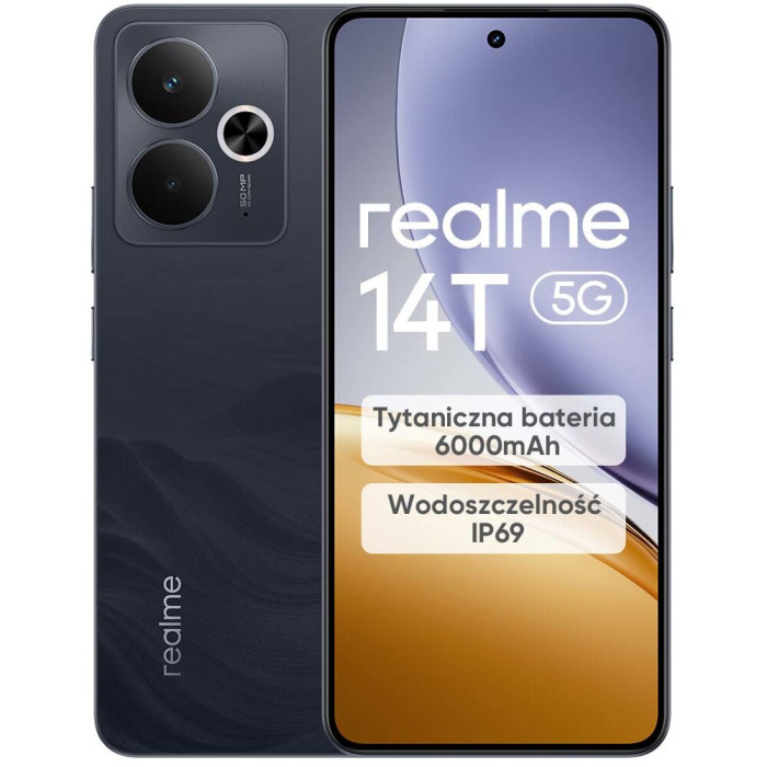 Smartfon REALME 14T 5G 8/256GB 6.67" 120Hz Czarny