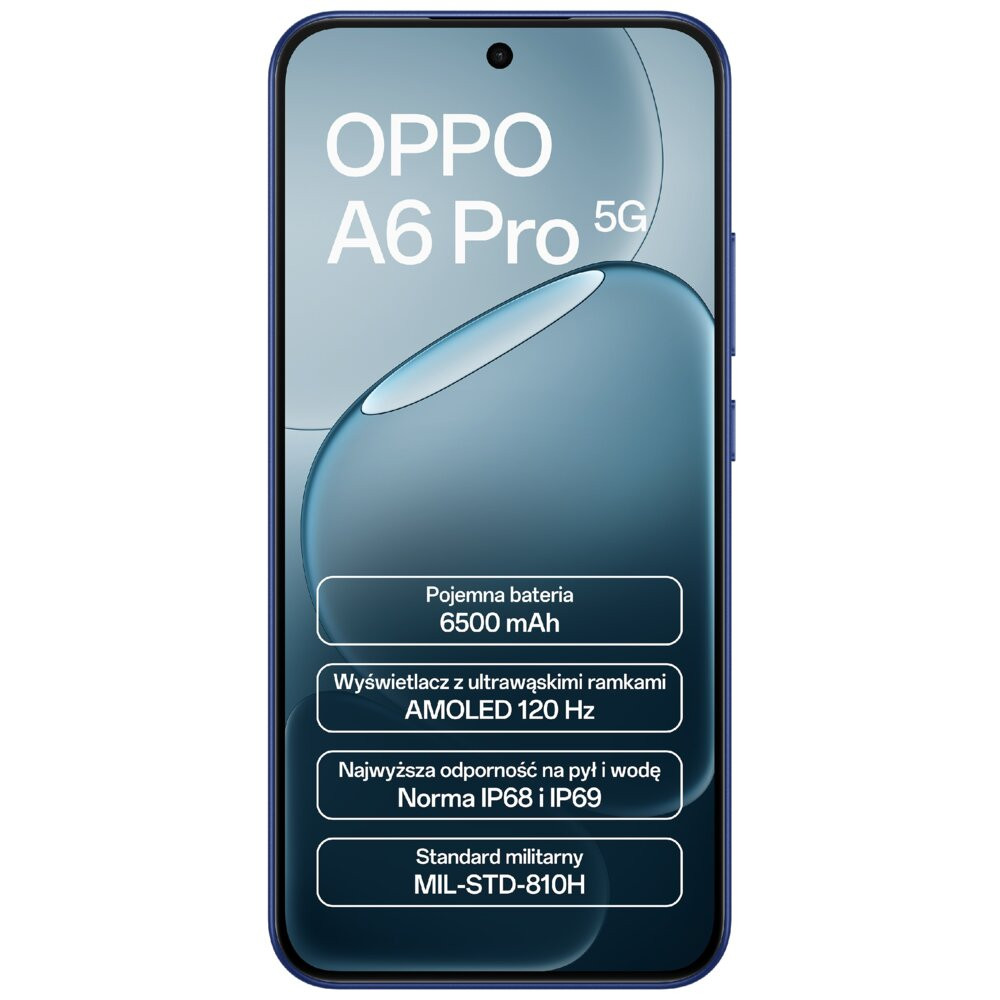 Smartfon OPPO A6 Pro 5G 8/256GB 6.57" 120Hz Niebieski