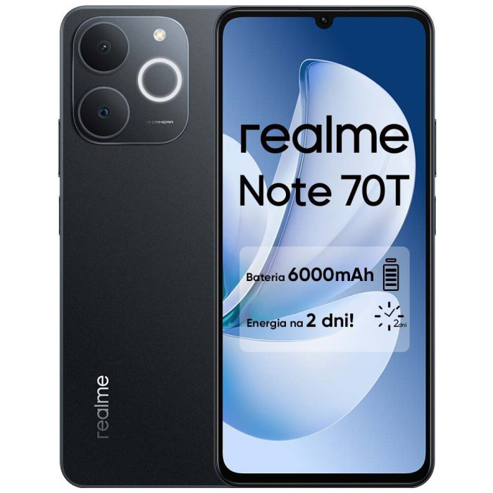 Smartfon REALME Note 70T 4/128GB 6.74” 90 Hz Czarny