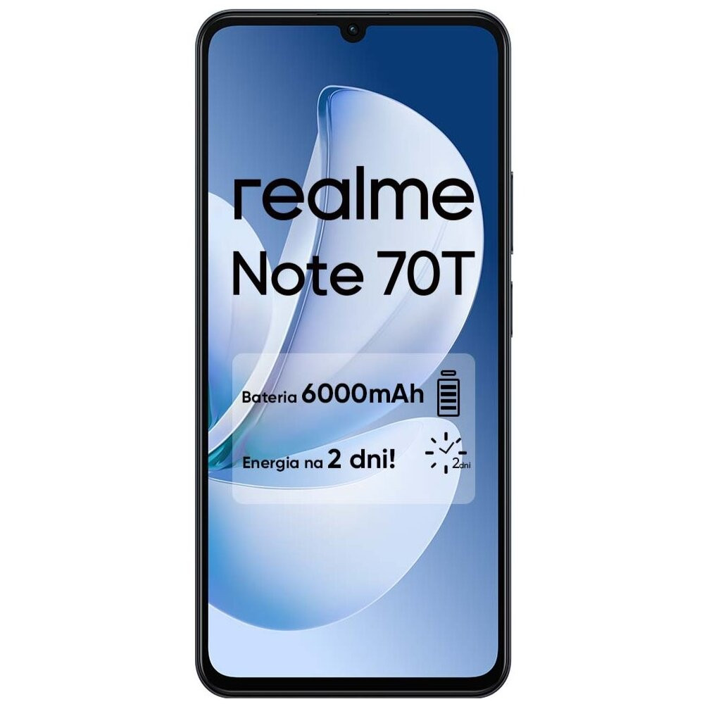 Smartfon REALME Note 70T 4/128GB 6.74” 90 Hz Czarny