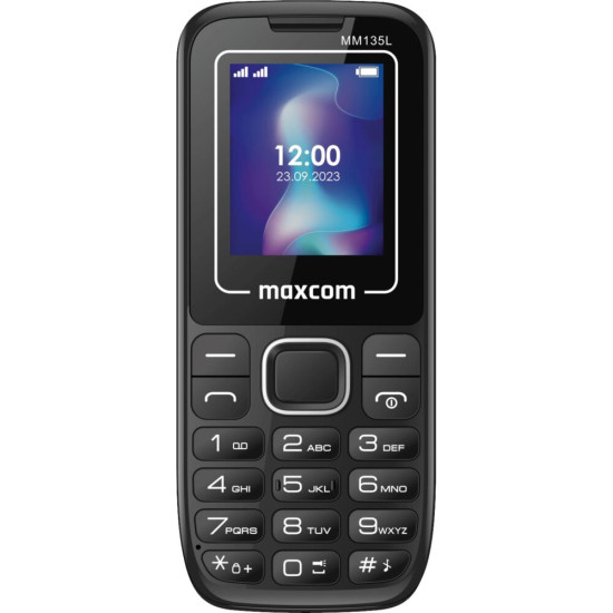 Telefon MAXCOM MM135L Light Czarno-niebieski