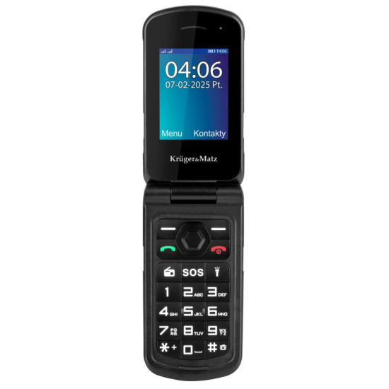 Telefon KRUGER&MATZ Iron 5 Flip 4G Czarny