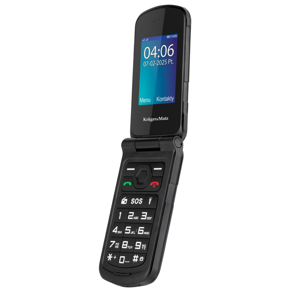 Telefon KRUGER&MATZ Iron 5 Flip 4G Czarny