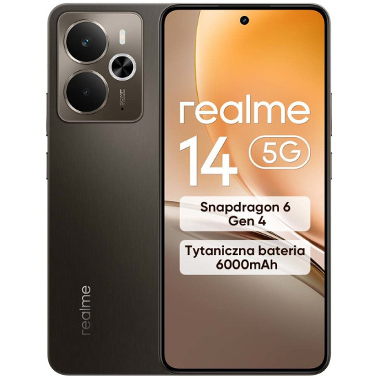 Smartfon REALME 14 5G 12/256GB 6.67" 120Hz Brązowy