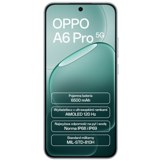 Smartfon OPPO A6 Pro 5G 8/256GB 6.57" 120Hz Srebrny