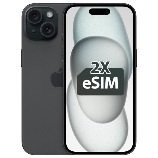 Smartfon APPLE iPhone 15 5G 256GB 6.1" Czarny 2x eSIM