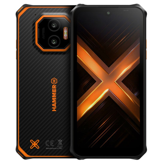 Smartfon HAMMER Energy X2 5G 8/256GB 6.1" Czarno-pomarańczowy