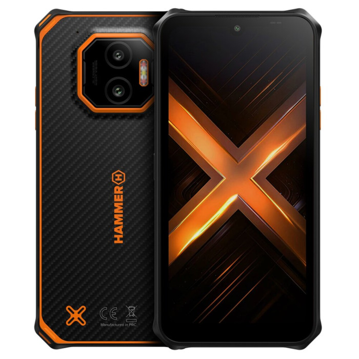 Smartfon HAMMER Energy X2 5G 8/256GB 6.1" Czarno-pomarańczowy