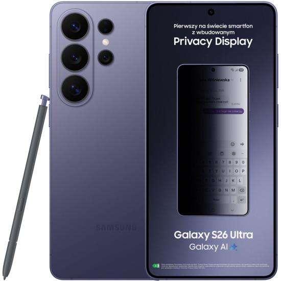 Smartfon SAMSUNG Galaxy S26 Ultra 5G 12/512GB 6.9" 120Hz Fioletowy SM-S948