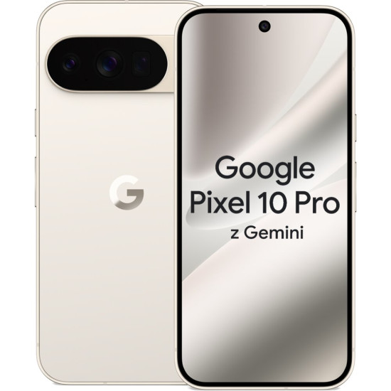 Smartfon GOOGLE Pixel 10 Pro 5G 16/512GB 6.3" 120Hz Porcelanowy