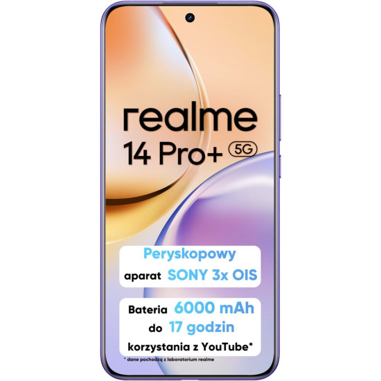 Smartfon REALME 14 Pro+ 5G 12/512GB 6.83" 120Hz Fioletowy