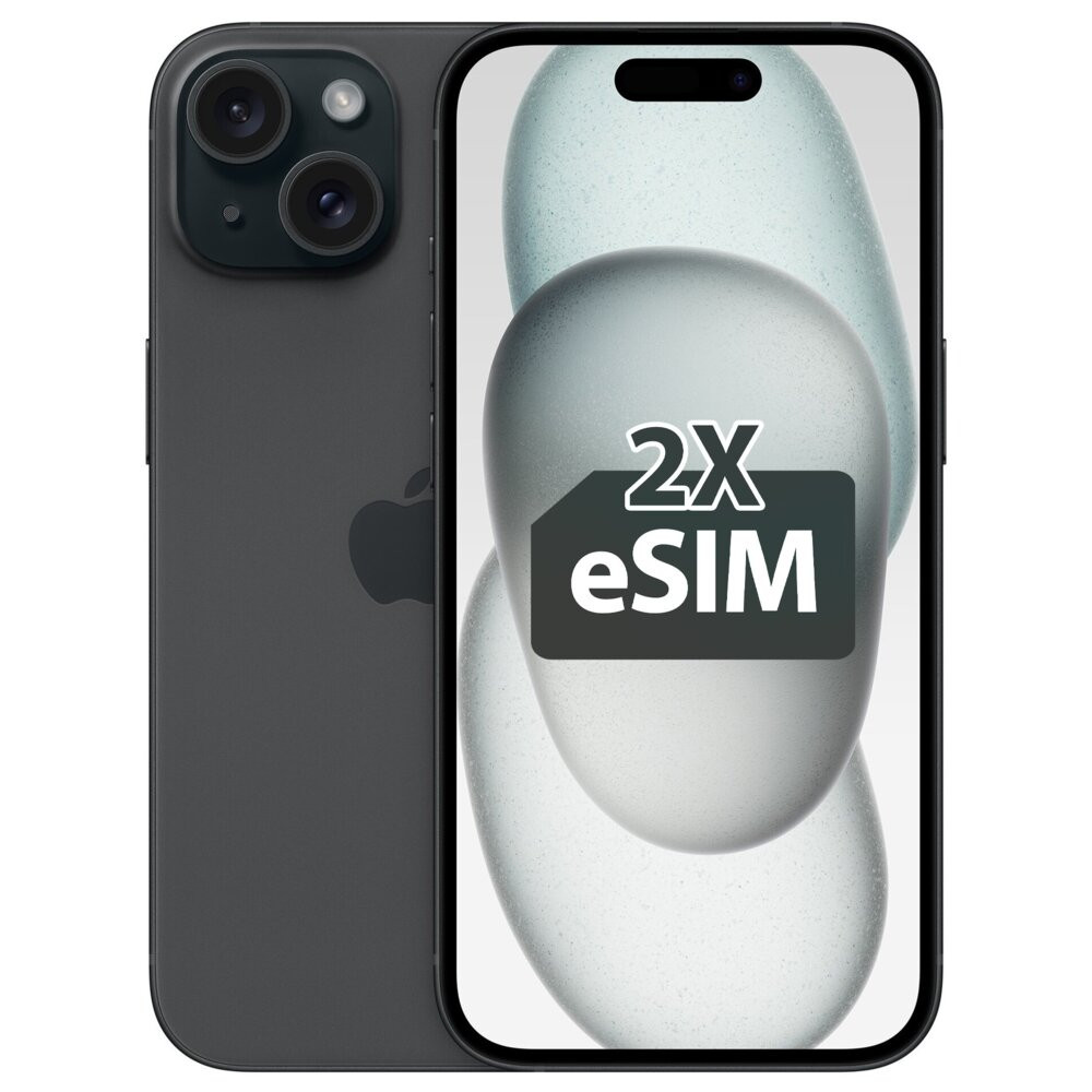 Smartfon APPLE iPhone 15 5G 512GB 6.1" Czarny 2x eSIM