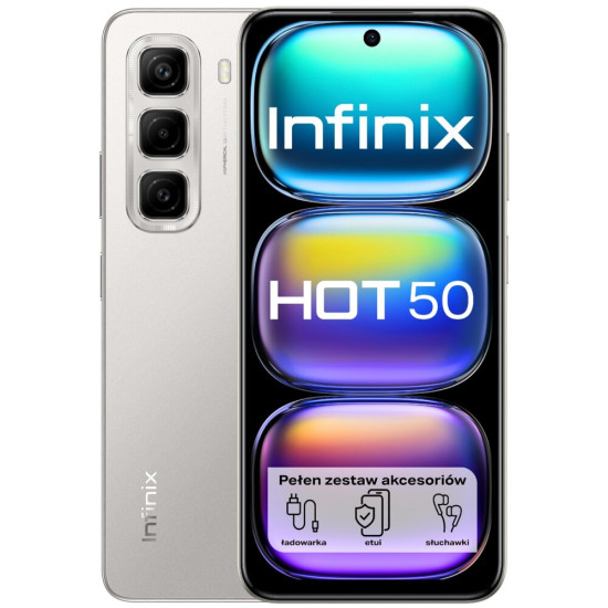Smartfon INFINIX Hot 50 8/128GB 6.78" 120Hz Szary