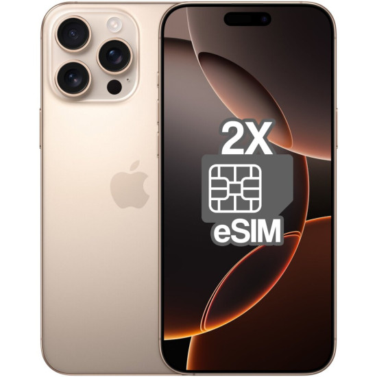 Smartfon APPLE iPhone 16 Pro Max (odnowiony, nieaktywowany) 5G 256GB 6.9" 120Hz Tytan pustynny (CPO) 2x eSIM
