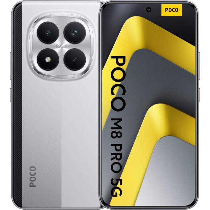 Smartfon XIAOMI Poco M8 Pro 5G 12/512GB 6.83" 120Hz Srebrny