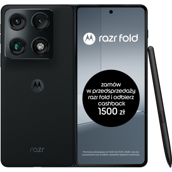 Smartfon MOTOROLA Razr Fold 5G 16/512GB 8.1" 120Hz Czarno-niebieski