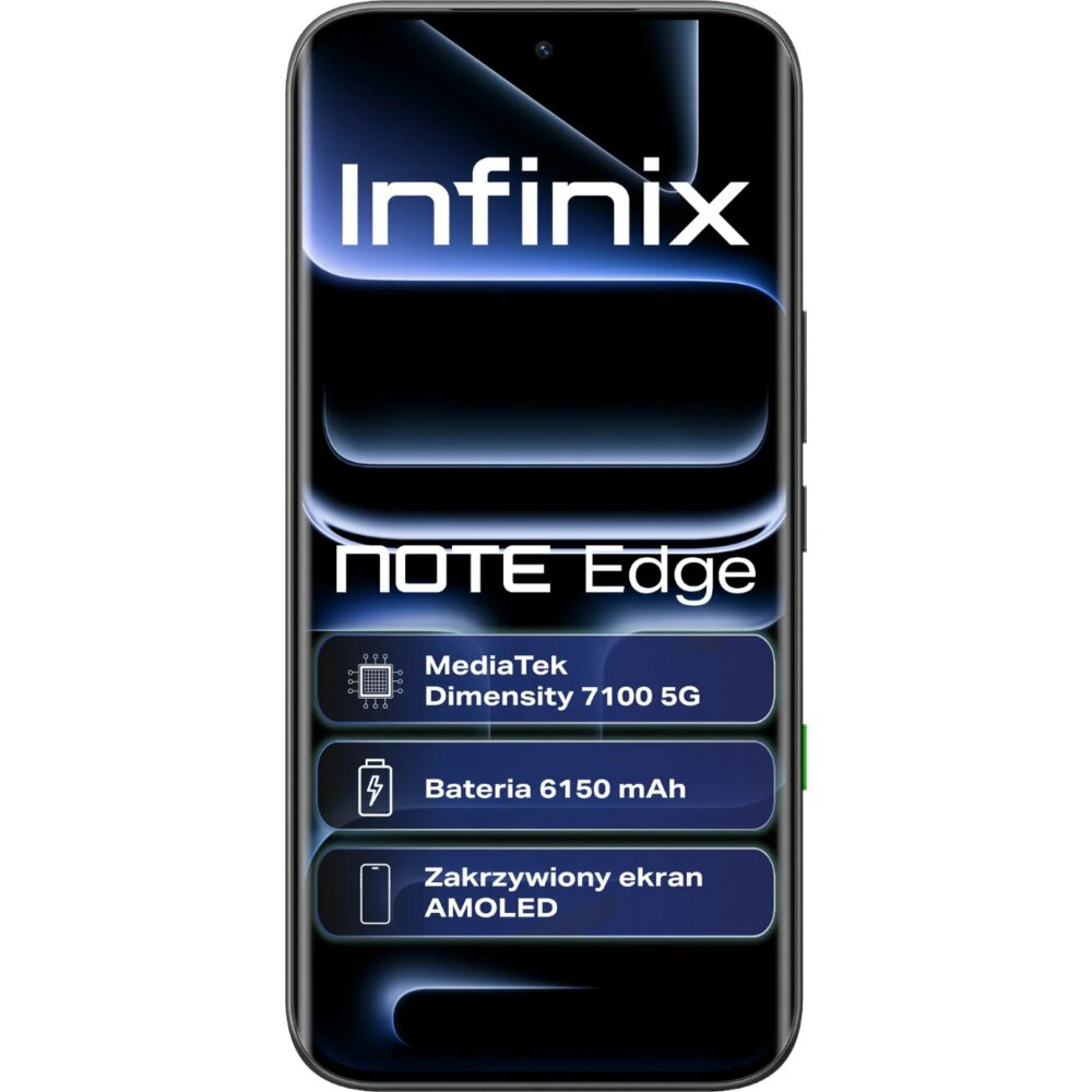 Smartfon INFINIX Note Edge 5G 8/256GB 6.78" 120Hz Czarny