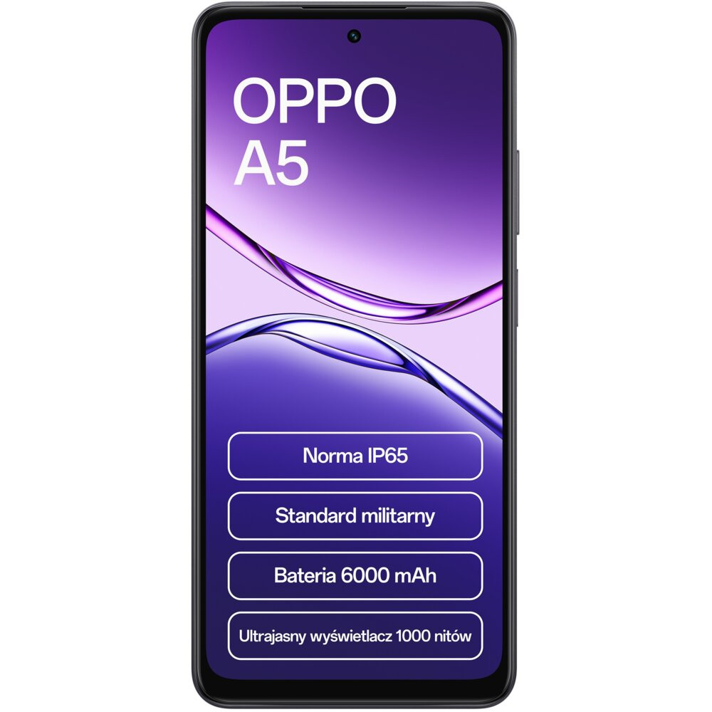 Smartfon OPPO A5 6/128GB 6.67" 120Hz Ciemnofioletowy