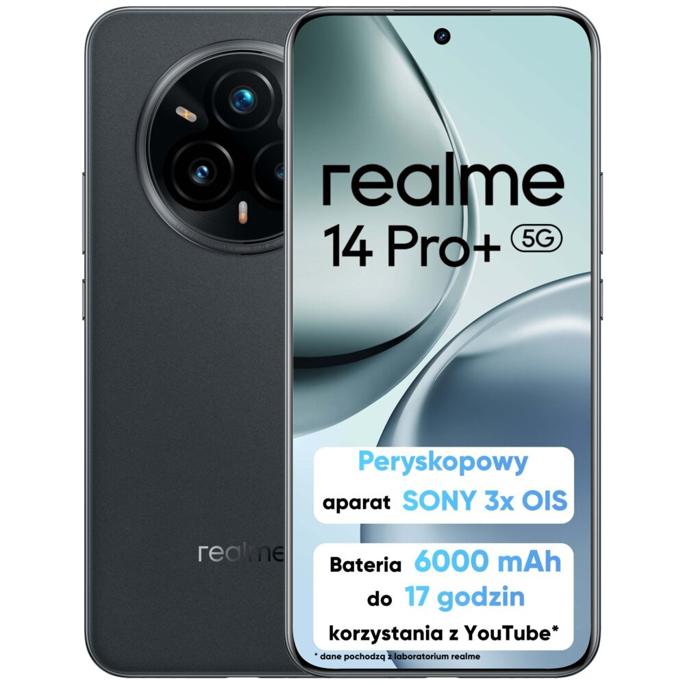 Smartfon REALME 14 Pro+ 5G 8/256GB 6.83" 120Hz Szary