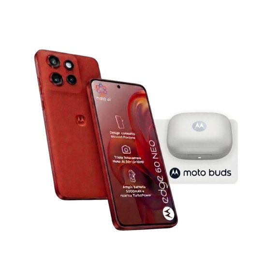 Motorola XT24 Moto Edge 60 Neo 8/256GB czerwony + Buds Moto