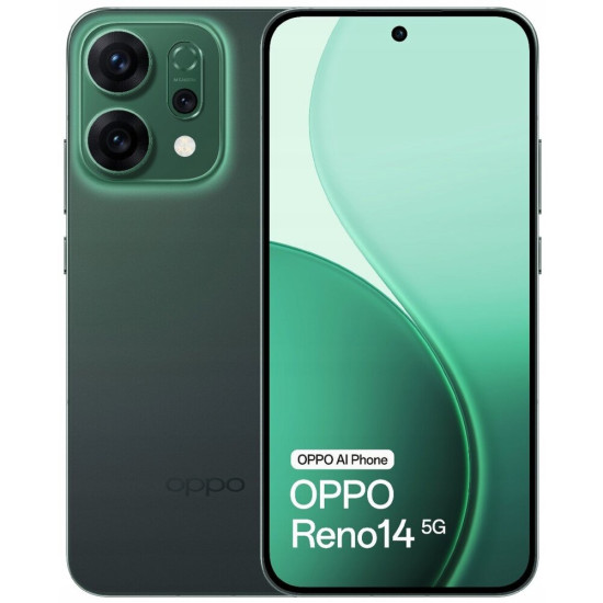 Smartfon Oppo Reno 14 5G 12/512GB NFC Dual SIM AI Zielony