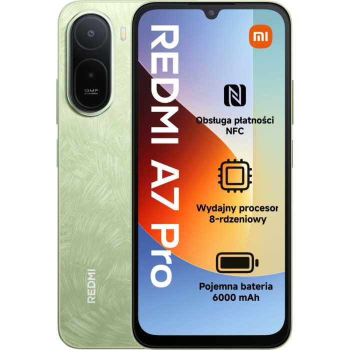 Smartfon XIAOMI Redmi A7 Pro 4/64GB 6.9" 120Hz Zielony