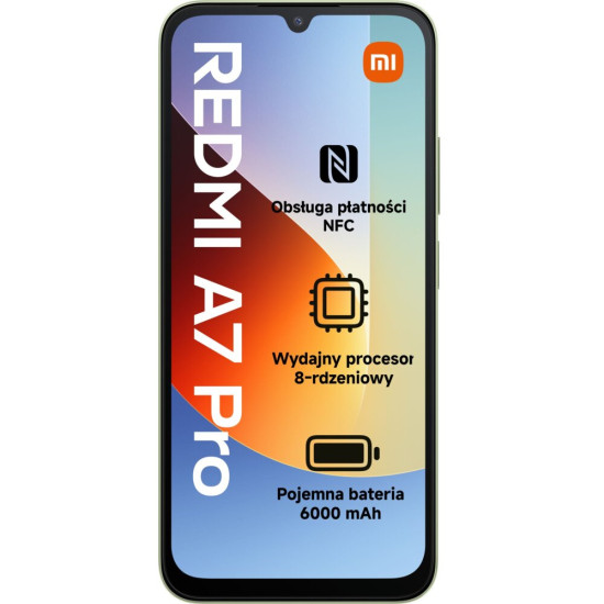 Smartfon XIAOMI Redmi A7 Pro 4/64GB 6.9" 120Hz Zielony