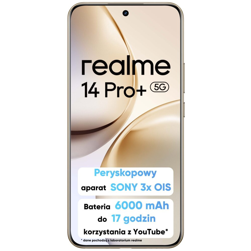 Smartfon REALME 14 Pro+ 5G 12/512GB 6.83" 120Hz Perłowy