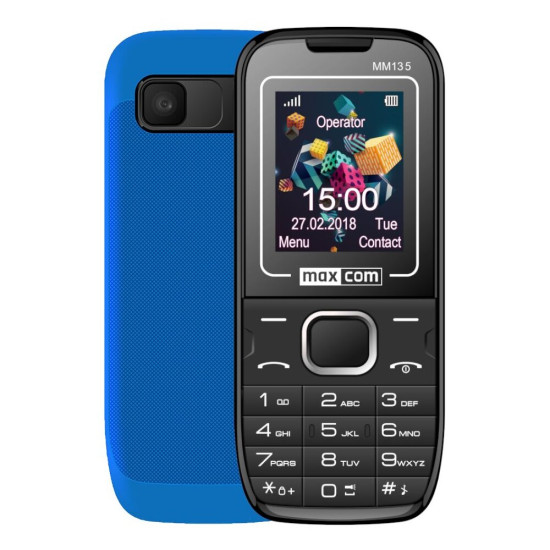 Telefon MAXCOM MM135 Czarno-niebieski
