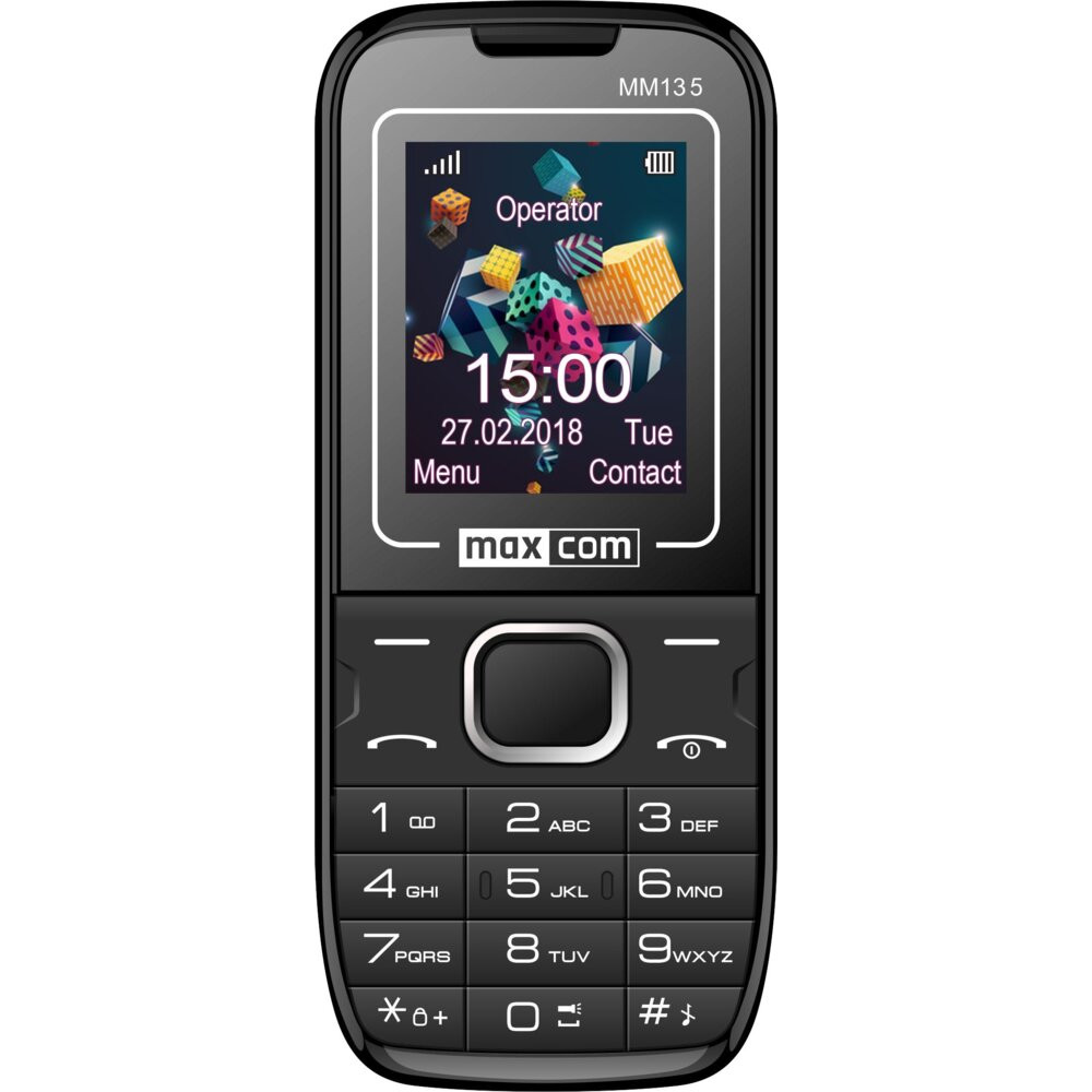 Telefon MAXCOM MM135 Czarno-niebieski
