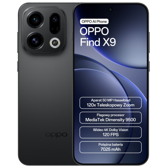 Smartfon OPPO Find X9 5G 12/512 6.59" 120Hz Czarny