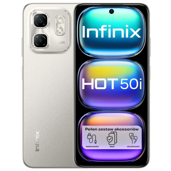 Smartfon INFINIX Hot 50i 4/128GB 6.7" 120Hz Szary