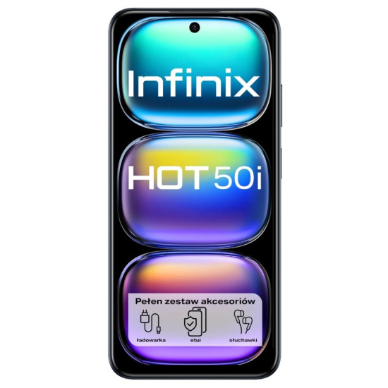 Smartfon INFINIX Hot 50i 4/128GB 6.7" 120Hz Czarny