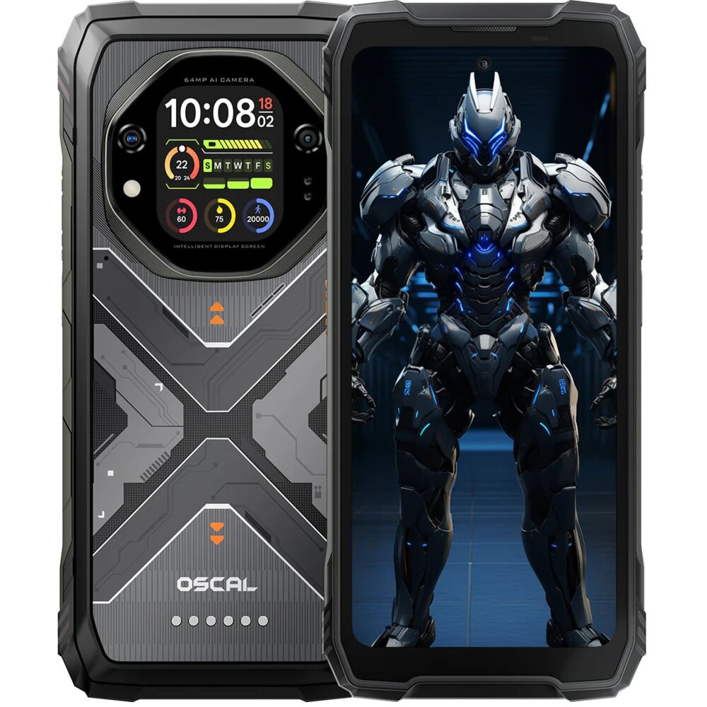 Smartfon OSCAL Tank 1 5G 12/256GB 6.78" 120Hz Czarny