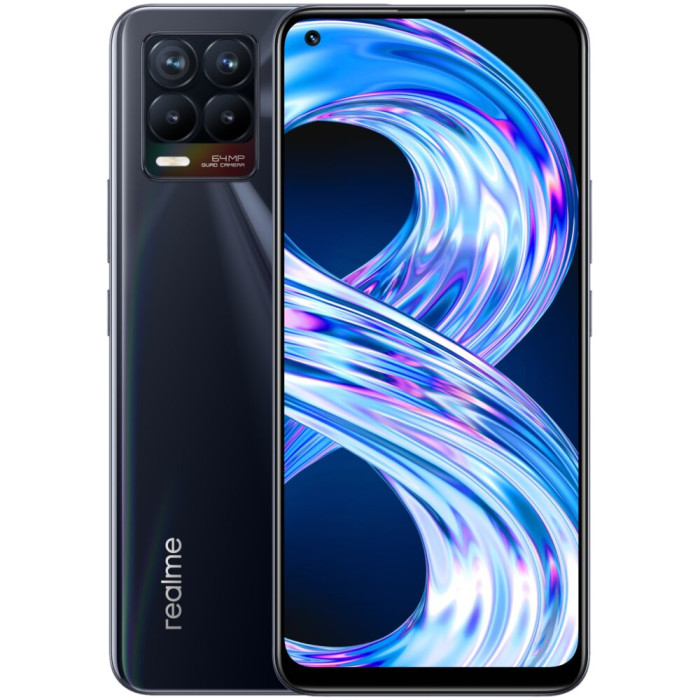 Smartfon REALME 8 6/128GB 6.4" Głęboka czerń RMX3085