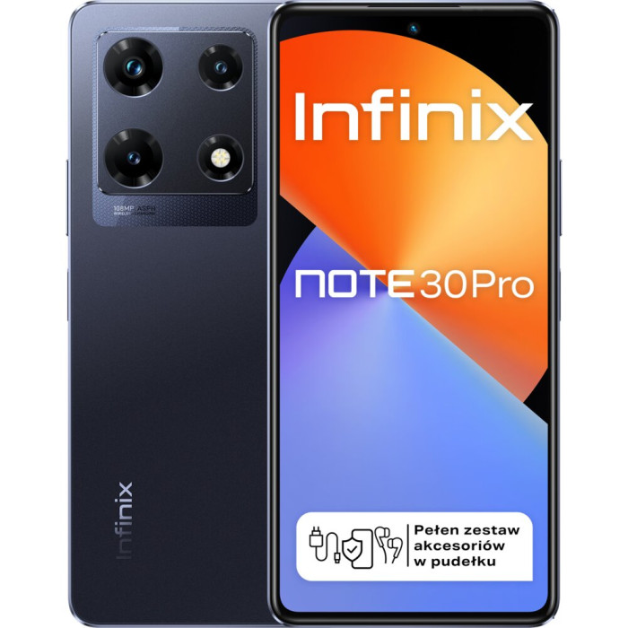 Smartfon INFINIX Note 30 Pro 8/256GB 6.67" 120Hz Czarny
