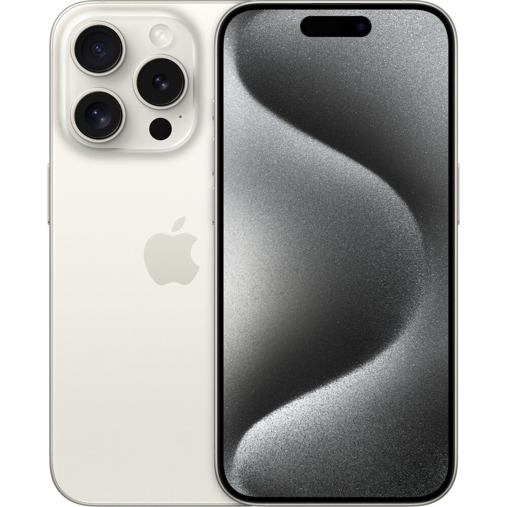 Smartfon APPLE iPhone 15 Pro (odnowiony, nieaktywowany) 5G 128GB 6.1" 120Hz Tytan biały (CPO)