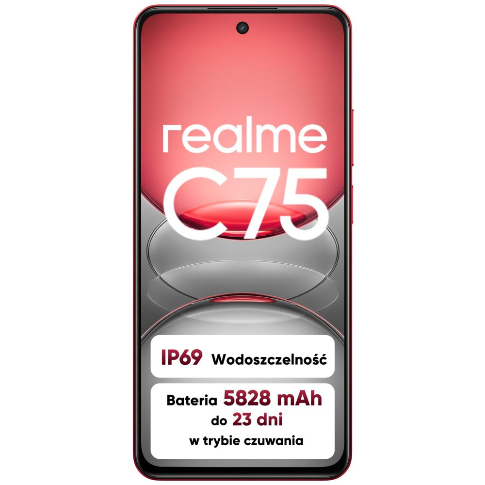Smartfon REALME C75 8/256GB 6.72" 90 Hz Czerwony