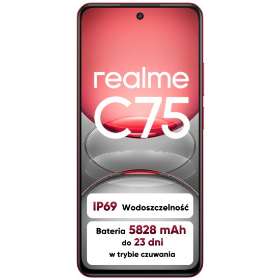 Smartfon REALME C75 8/256GB 6.72" 90 Hz Czerwony