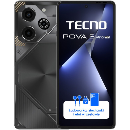 Smartfon TECNO Pova 6 Pro 5G 12/256GB 6.78" 120Hz Szary