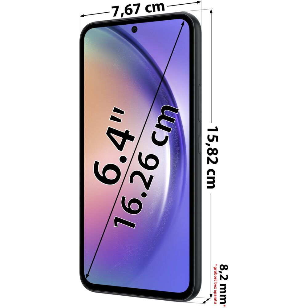 Smartfon SAMSUNG Galaxy A54 8/128GB 5G 6.4" 120Hz Czarny SM-A546