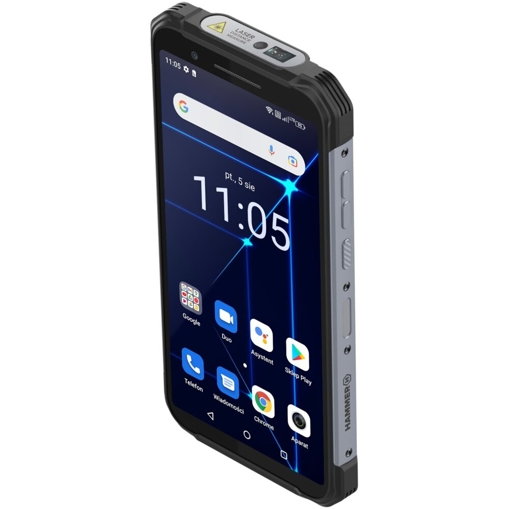 Smartfon HAMMER Construction 6/128GB 6" Czarny