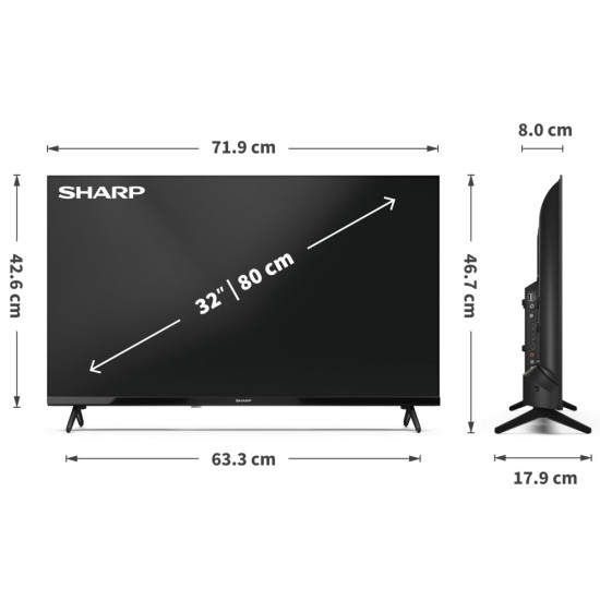Telewizor SHARP 32HA1705E 32" LED
