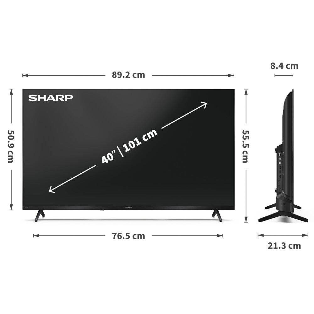 Telewizor SHARP 40HF3765E 40" QLED Google OS