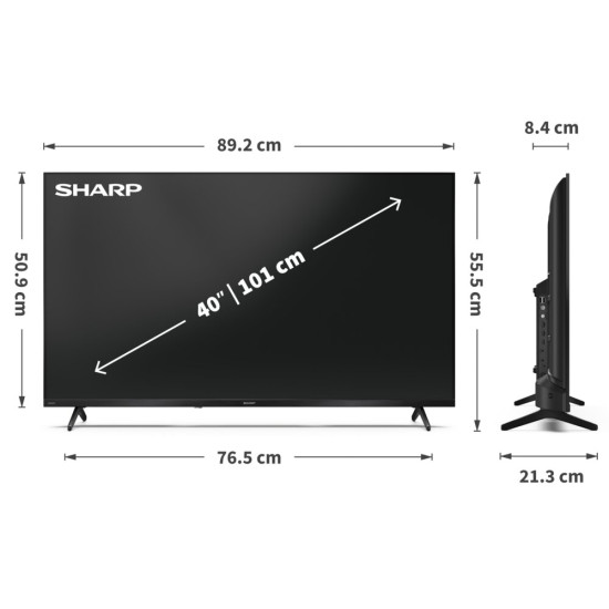 Telewizor SHARP 40HF3765E 40" QLED Google OS
