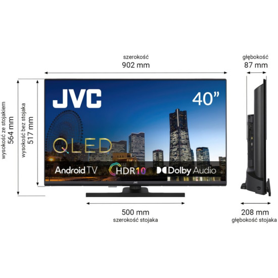 Telewizor JVC LT-40VQF540A 40" QLED Android TV